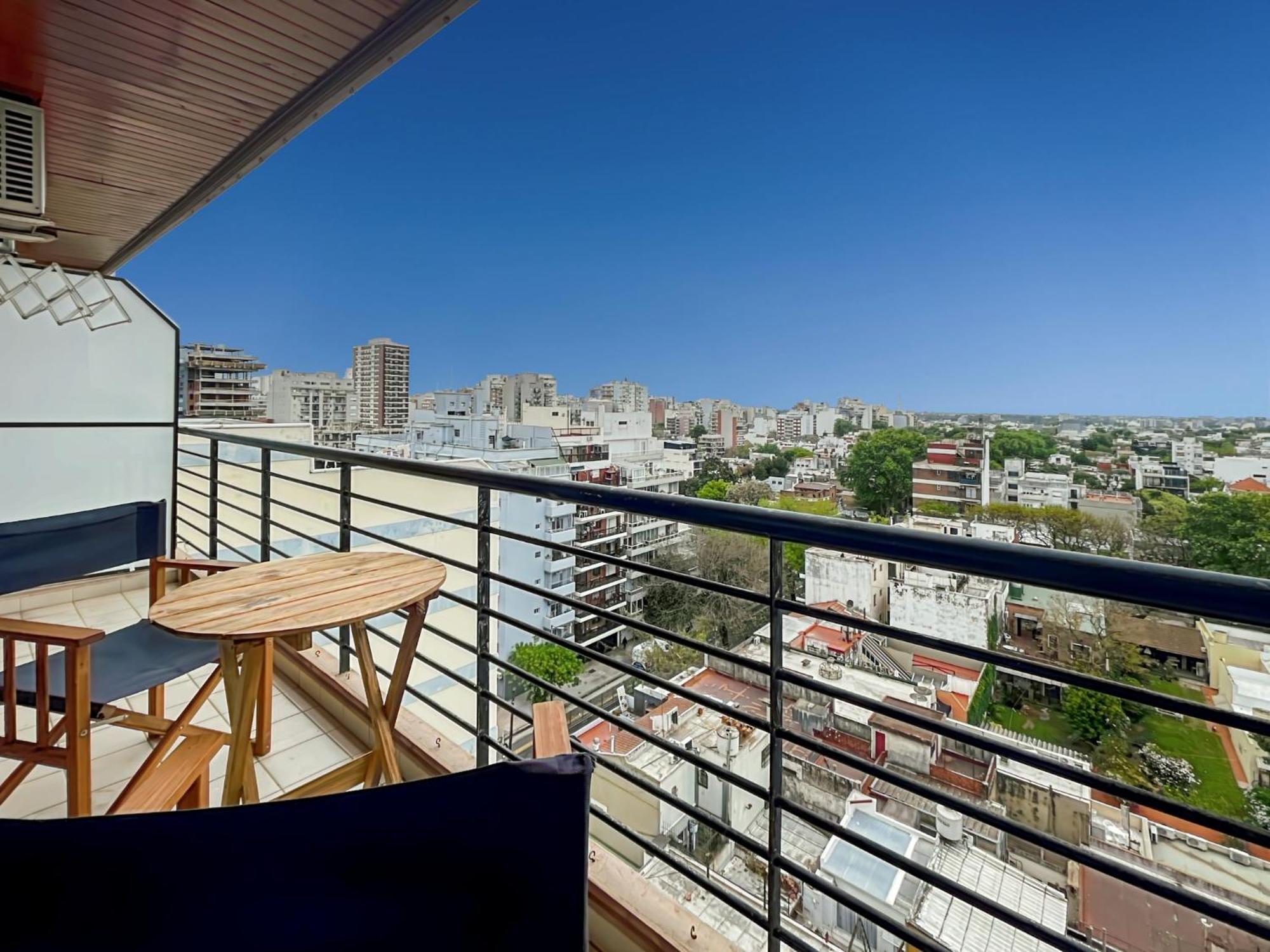 Cozy On A High Floor With Panoramic Views In Urquiza Appartement